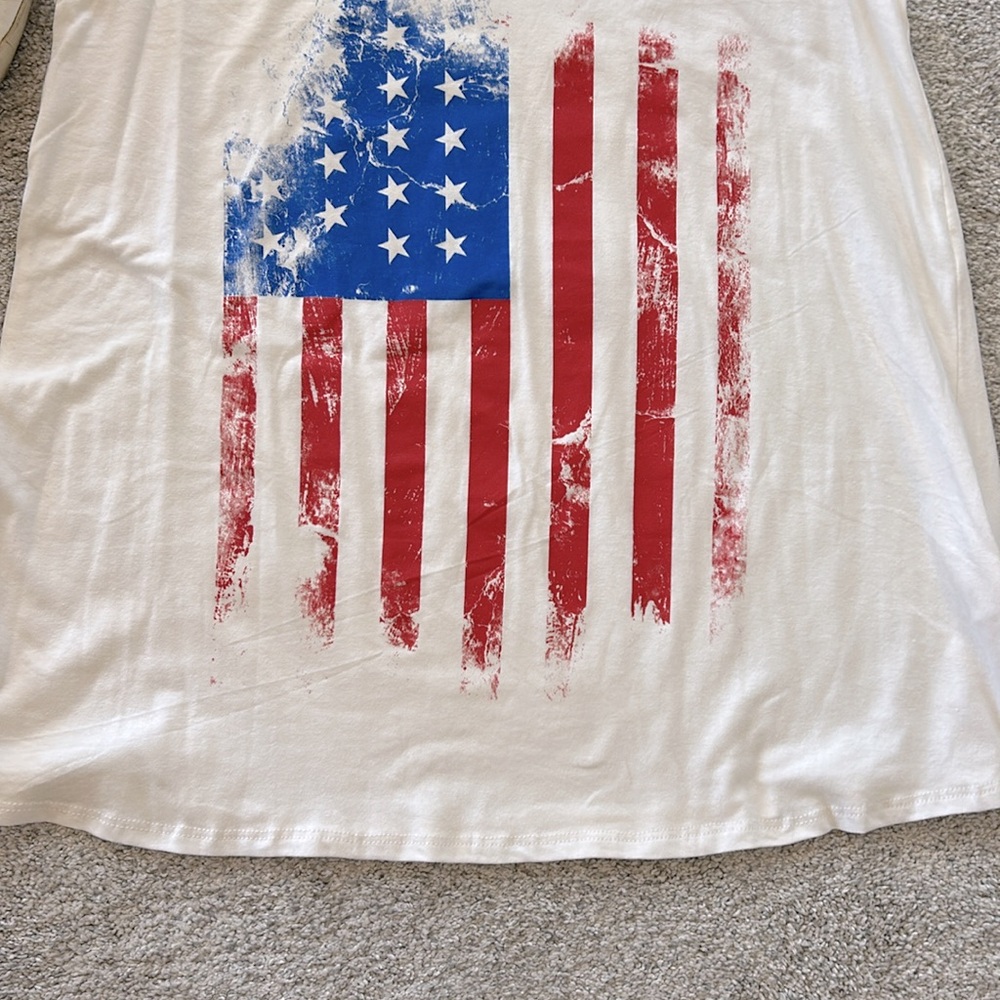 American Flag Print Tank - Picture 6 of 8